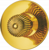 Türknopf 6877 Jugendstil 6877 60 MP