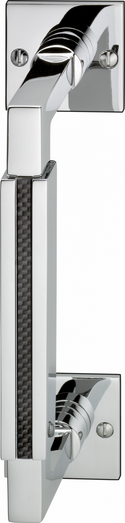 1084/180 mm Türgriff mit Farbeinlage Lubetkin 1084 Carbon MPN