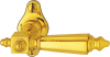 4095½ Halbolive auf Rosette Galerie 4095 1/2 MP