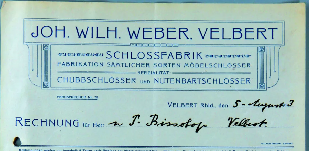 Joh. Wilh. Weber, Velbert Joh. Wilh. Weber