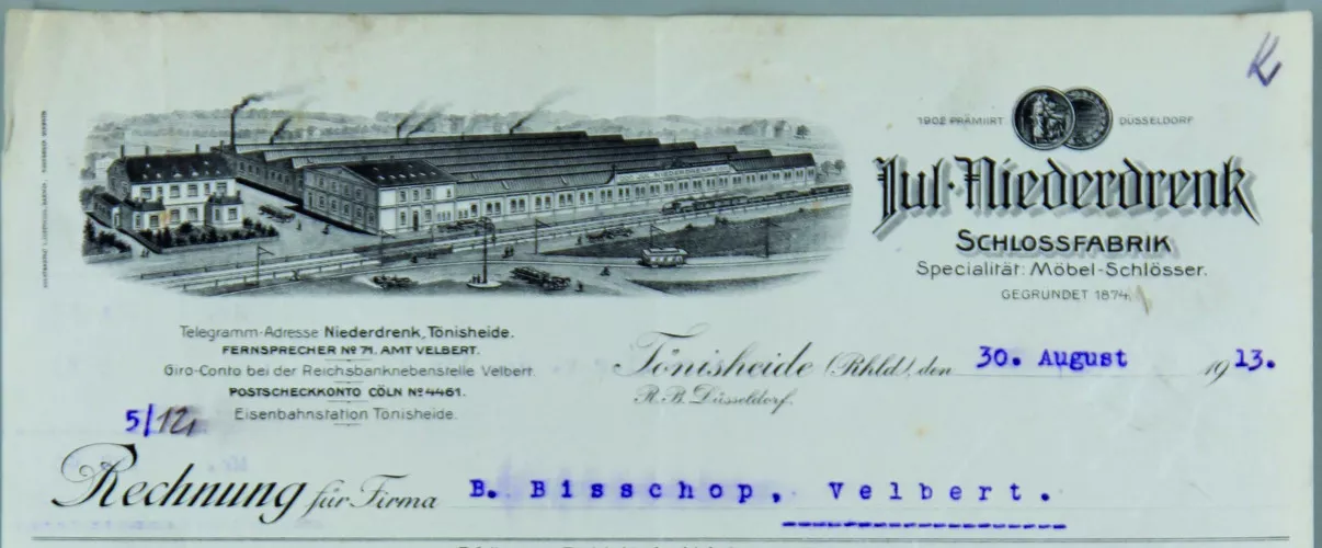 Jul. Niederdrenk, Tönisheide Jul. Niederdrenk